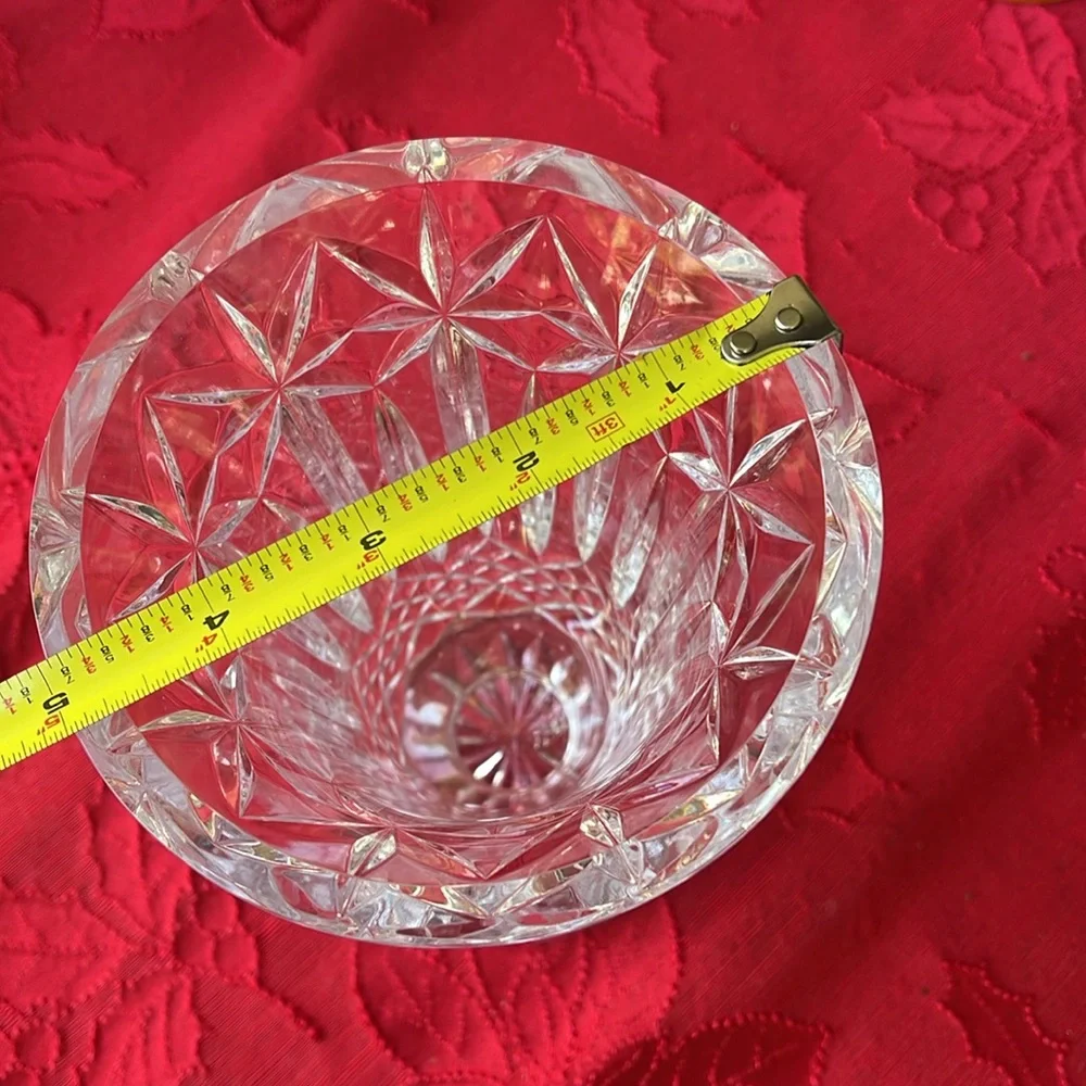 Waterford Crystal Starburst Footed Vase 8”